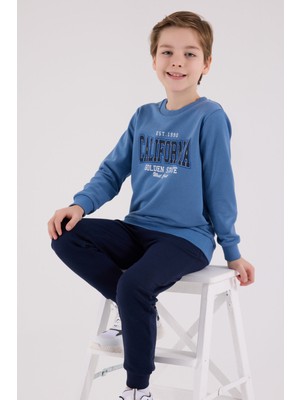 Rolypoly Erkek Çocuk Mavi Eşofman Takımı