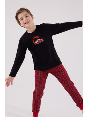 Arnetta Erkek Çocuk Siyah Pijama Takımı