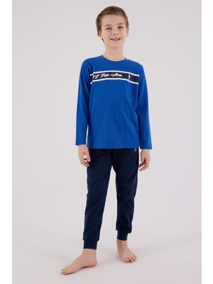 U.s. Polo Assn Erkek Çocuk Mavi Pijama Takımı