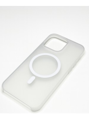 iPhone 15 Magsafe Destekli Mat Buz Görünümlü Ince Koruma Kılıf - Lecco