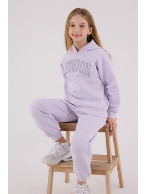 Rolypoly Kız Çocuk Mor Eşofman Takımı