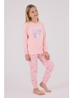 Rolypoly Kız Çocuk Pembe Pijama Takımı