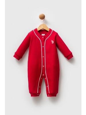 U.s. Polo Assn Kız Bebek Kırmızı Tulum