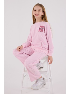 U.s. Polo Assn Kız Çocuk Pembe Eşofman Takımı