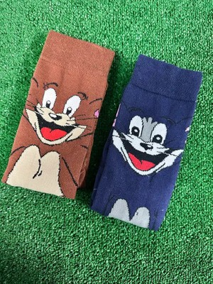 CNS Tom ve Jerry Çift Soket Çorap