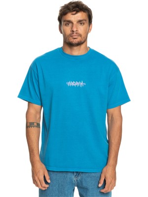 Quiksilver Qsconnected Erkek Mavi Tişört