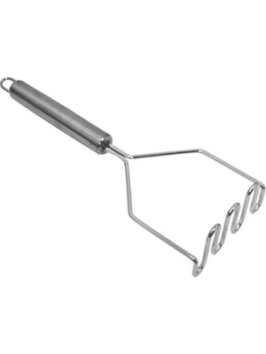 Tohana 24 cm Gri Patates Ezici Çelik Malzemeden Yapılmış Pratik ve Kaymaz Saplı
