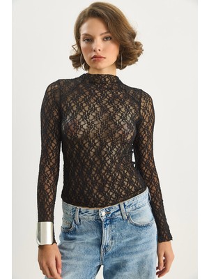 Shade Kadın Dantel Bluz