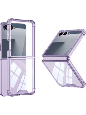 Heptek İletişim Samsung Galaxy Z Flip 7 Kılıf Full Camlı Kıpta Kapak (Heptek)