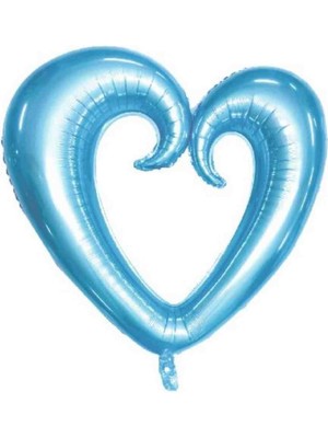 Festilo Folyo Kalp Balon Ortasi Boş 100 cm Helyum Uyumlu