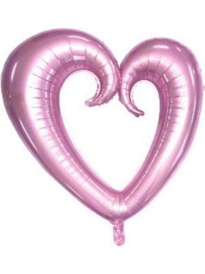 Festilo Folyo Kalp Balon Ortasi Boş 100 cm Helyum Uyumlu