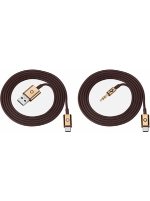 Montblanc MB 01 Kulaklıklar Kahverengi Kablo Seti 127825