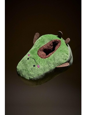 DeFacto Kadın Avokado Temalı Düz Taban Panduf F1588AX25WN