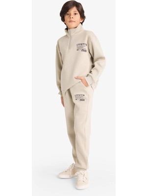 DeFacto Beli Lastikli Baskılı Eşofman Altı Erkek Çocuk E9442A825WN