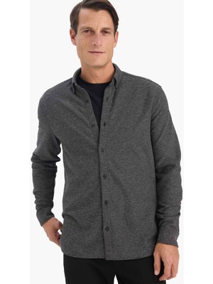 DeFacto Regular Fit Polo Yaka Uzun Kollu Gömlek E8860AX25WN