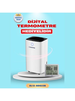 Olefini Ol-12BD 12 Litre Nem Alma Cihazı Beyaz Renkli Sessiz Çalışma Özelliği ile