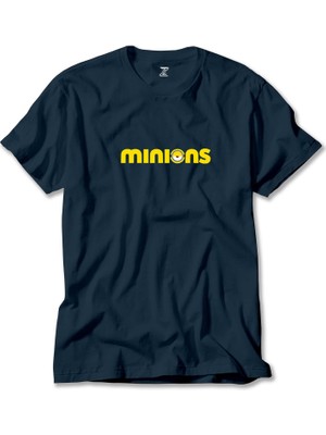 Minions Logo Lacivert Tişört Liyada