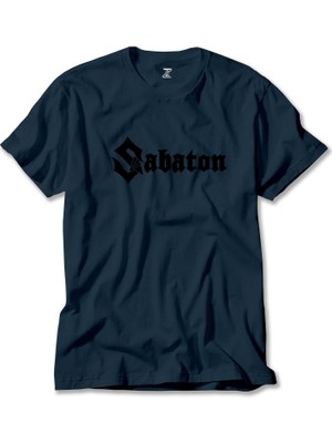 Sabaton Logo Lacivert Tişört Liyada