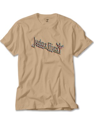 Judas Priest Logo 2 Krem Tişört Liyada