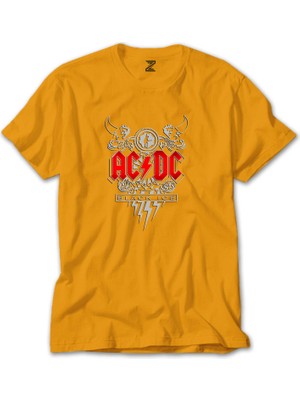 Ac Dc Black Ice Design Sarı Tişört Liyada