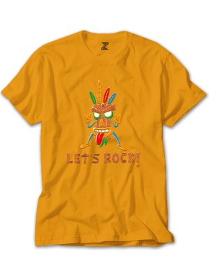 Lets Rock Sarı Tişört Liyada