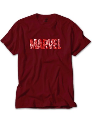 Marvel Heroes In Post 3 Kırmızı Tişört Liyada
