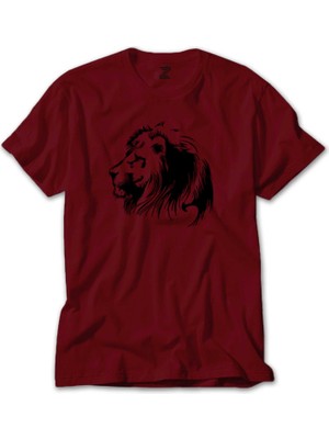 Black Lion Silhouette Kırmızı Tişört Liyada