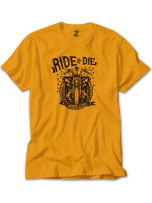 Ride Die Silhouette Sarı Tişört Liyada