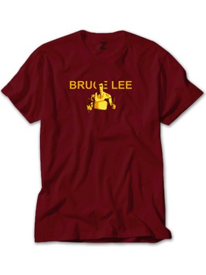 Bruce Lee Nunchaku Kırmızı Tişört Liyada