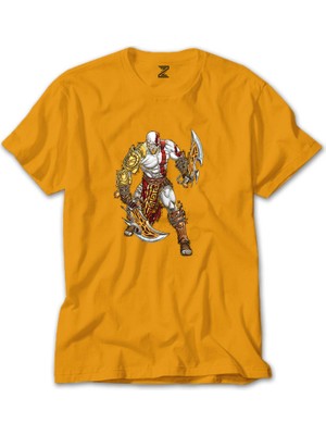 God Of War Kratos Savaşçı Sarı Tişört Liyada