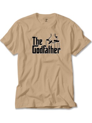 The Godfather Black Text Krem Tişört Liyada