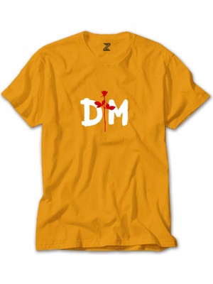 Depeche Mode Logo Sarı Tişört Liyada