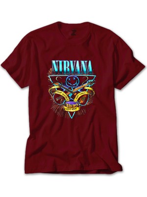 Nirvana Poster Kırmızı Tişört Liyada