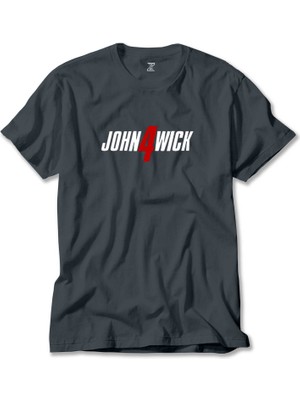 John Wick 4 Logo Füme Tişört Liyada