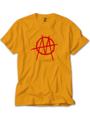 Marilyn Manson Ministry Red Logo Sarı Tişört Liyada