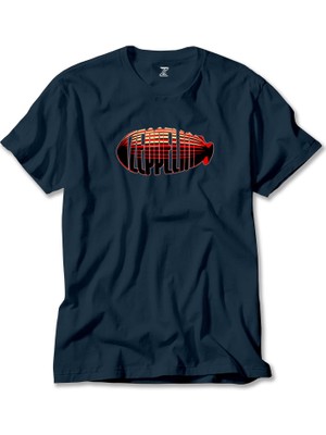 LED Zeppelin Zeplin Lacivert Tişört Liyada