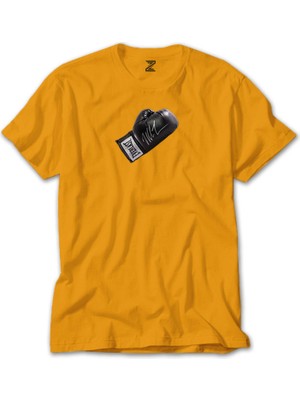 Black Boxing Gloves Sarı Tişört Liyada