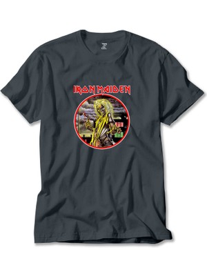 Iron Maiden Killers Füme Tişört Liyada