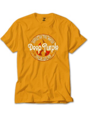 Deep Purple Smoke On The Water Sarı Tişört Liyada