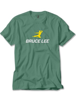 Bruce Lee Yellow Man Yeşil Tişört Liyada