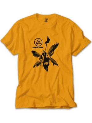 Linkin Park Butterfly Sarı Tişört Liyada