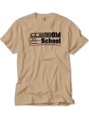 Bmw Old School E30 Krem Tişört Liyada