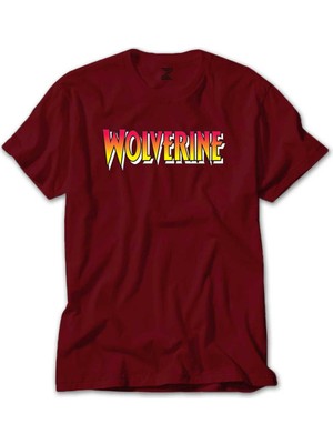 Wolverine Color Text Kırmızı Tişört Liyada