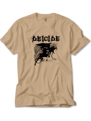 Deicide Band Metal Slayer Krem Tişört Liyada