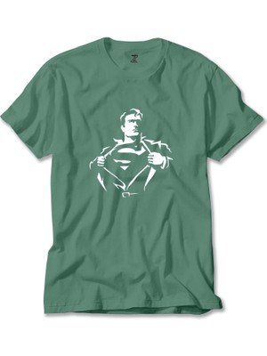 Super-Man Man Yeşil Tişört Liyada