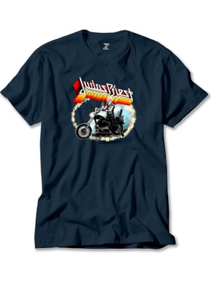 Judas Priest Rob Halford Lacivert Tişört Liyada