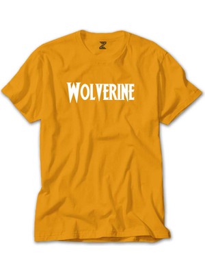 Wolverine Text White Sarı Tişört Liyada