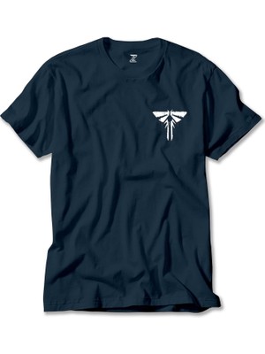 The Last Of Us Logo Lacivert Tişört Liyada