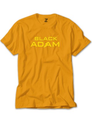 Black Adam Yellow Text Sarı Tişört Liyada