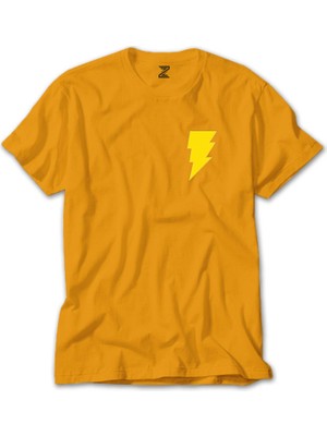 Black Adam Yellow Logo Sarı Tişört Liyada